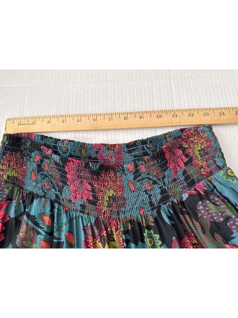 Sundance Edo Paisley Floral Palazzo Wide Leg Bohemian Pants Size Medium - Picture 5 of 15